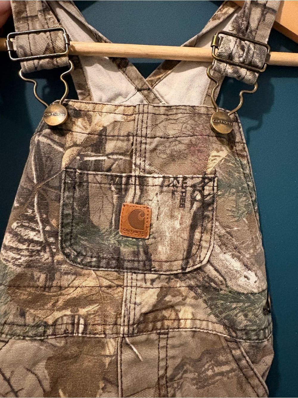 Carhartt Realtree Camo Bib Overalls - Green/Brown